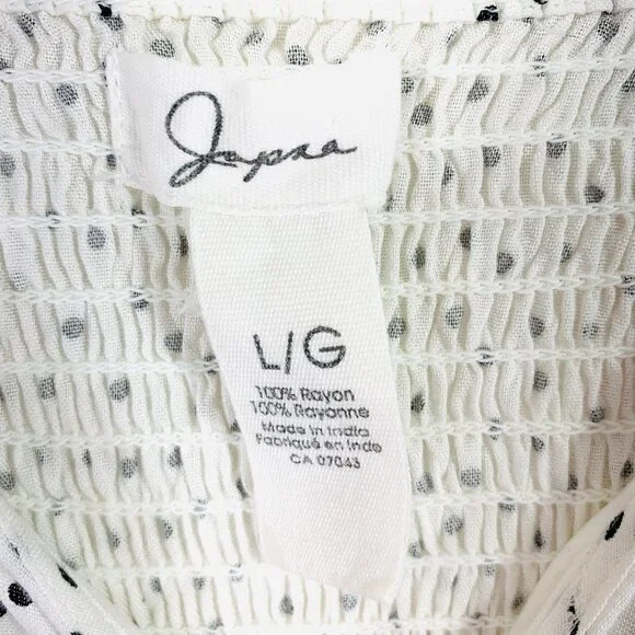 polka dot print dress smocked back with buttons and adjustable straps szL Japna - Picture 2 of 13